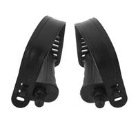 Pédales de Rechange PP Noir avec Sangles, pour Vélo D'appartement | Surface Antidérapante, Forme Ergonomique, Compatibilité, pour Vélo Stationnaire, Usage Intérieur