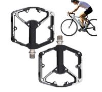Pédales De Route, Pièce De Remplacement Plate Anti-Dérapante, Pedales De Vélo avec Pointes Anti-Dérapantes, pour Hommes Femmes Entraînement Extérieur Exercice Voyage
