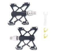 Pédales de vélo à billes filetées de 2,4 cm - Anti-poussière - Pour VTT - Antidérapantes - Large plateforme - Pédales pliantes