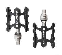 Pédales de vélo à dégagement rapide en alliage d'aluminium - Design antidérapant - Roulement scellé - Résistant aux rayures - Résistant à l'usure - Léger - Installation de 14 mm - Pour vélo pliable de
