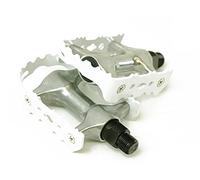 Pédales de vélo anodisées en Aluminium Blanc