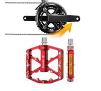 Pédales de vélo antidérapantes, pédales de vélo en métal - Pédales de polyvalentes en d'aluminium, résistantes à l'usure avec réflecteurs pour vélos de Montagne, de Route et