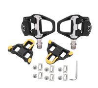 Pédales de Vélo Autobloquantes, Pédales à Crampons Universelles 9/16 po Autobloquantes pour Vélo Route 90x100mm/3,5x3,9po Adaptateur de Cales Doubles pour SPD-SL vélos VTT avec Cales