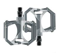 Pédales de vélo avec double douille, corps composite en nylon et axe en acier pour VTT et trajets urbains, design étanche à la poussière, paire légère de 240 g (gris)