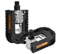 Pédales de Vélo avec Réflecteurs et Antirouille, Pédales de Vélo en Alliage d'Aluminium, Pédales Vélo BMX, 9/16 inches Pédales Vélo Montagne, Pédales Route pour Vélo Electrique, VTT, Vélo de Route