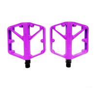 Pédales de vélo avec roulements DU et corps en alliage AL6061 conçues pour une rotation efficace et une durabilité sur les vélos de montagne et de route (rose)