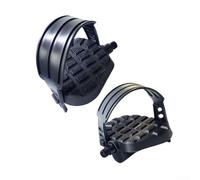 Pédales de vélo d'appartement avec sangles réglables et grip antidérapant - Filetage 1/2" et 1/2" (1/2)