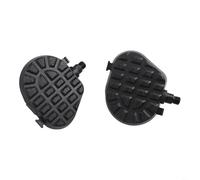 Pédales de vélo d'appartement avec sangles réglables, plateforme antidérapante pour repose-pieds Stationarybike, pièces de rechange à filetage de 9/16" et 1/2" pour vélo d'intérieur et maison (1/2)