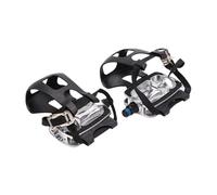 Pédales de vélo d'appartement portables avec cage d'orteil pour vélos stationnaires accessoires
