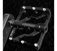 Pédales de vélo de montagne, avec axe en acier chromoly 9/16, filetage 6 crampons, plateformes légères et antidérapantes pour VTT et vélos de route