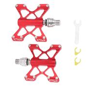Pédales de vélo de montagne légères et antidérapantes avec roulement à billes filetées de 2,4 cm