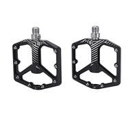 Pédales de vélo de Montagne, pédales de Plate-Forme en Alliage en Aluminium, composant de vélo de Route scellé pour Les vélos Hybrides Routiers, prévenir Les Surfaces de (Black)