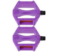 Pédales de Vélo de Remplacement pour VTT, Plateau Plat pour Garçon Fille | Lot de 1 Paire, Filetage Standard 14mm, Roulement Scellé, Plastique et Axe Métal, pour Utilisation Quotidienne