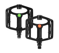 Pédales de vélo de route | Antidérapantes et légères - Pédales plates avec lumière LED - Pour cyclistes, cyclistes en plein air, équitation, route, montagne