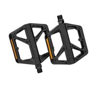 Pédales de vélo de route antidérapantes légères en nylon pour vélos de montagne - Pédales plates larges et plates - Poids léger