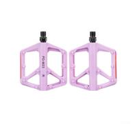 Pédales de vélo de route en nylon double réflecteur (violet clair)