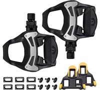 Pédales de vélo de route, pédales de vélo pour pédales Shimano SPD sans clip, large plate-forme réglable, étanche à la poussière, chaussures de fitness, vélo d'essorage Peloton