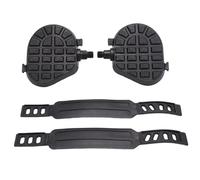 Pédales de vélo d'exercice - Pédales réglables antidérapantes - Pièces de rechange de vélo durables - Compatible avec les vélos stationnaires, les entraîneurs de fitness, les appareils circulaires