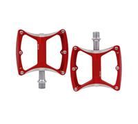 Pédales de Vélo en Alliage D’Aluminium Rouge, Grosse Plateforme | Diy, Antidérapantes, Résistance à L’usure, Forte Adhérence, pour Bicyclette, Lot