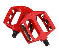 Pédales de Vélo en Alliage D’Aluminium, Roulements à Billes, Rouge | Plateforme Stable et Adhérente, pour Vélos de Route et Circulations Urbaines, Usage Loisir et Nuit