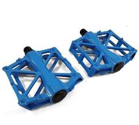 Pédales de vélo en Alliage d'aluminium 9/16 avec Antidérapant Scellé Durable Pédale de Bicyclette Cyclisme Bleu pour VTT BMX Montagne Descente Pliable Urbain