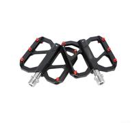 Pédales de vélo en alliage d'aluminium CNC léger avec axe en alliage Ti, triple roulement scellé étanche pour vélo de route pliable, noir