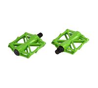 Pédales de Vélo en Aluminium, Plateformes Plates Antidérapantes pour VTT | Cadre en Alliage D'aluminium Durable, Léger pour les Longues Sorties, Plateforme Large avec Cage Antidérapante, Compatible
