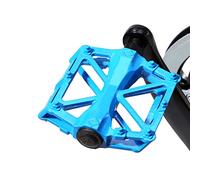 Pédales de Vélo en Aluminium, Plateformes Plates Antidérapantes pour VTT | Cadre en Alliage D'aluminium Durable, Léger pour les Longues Sorties, Plateforme Large avec Cage Antidérapante, Compatible