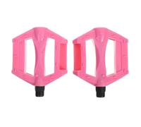 Pédales de Vélo Garçon et Filles Rose Antidérapantes en Plastique et Fer | Axes Centraux, Surface à Rainures, Maintien Sûr, pour Vtt et Vélos de Route, Remplacement de Pièces