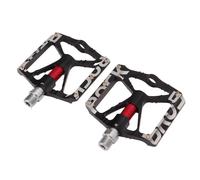Pédales de vélo - OMABETA - Noires - Alliage d'aluminium - Antidérapantes - VTT