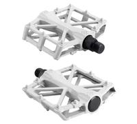 Pédales De Vélo Pédales de vélo de Montagne universelles, antidérapantes, permettant d'économiser des Efforts, Accessoires de vélo en Alliage d'aluminium(White)