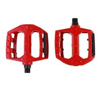 Pédales de vélo, Pédales de vélo en Alliage d'aluminium 4,72 x 3,94 x 0,91 Pouces, Multicolores, Filetage 9/16 Pouces, Norme Universelle(Red)