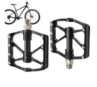 Pédales de vélo, pédales de VTT | d'aluminium Plat, roulement scellé, Remplacement Facile pour la Glisse antidérapante, Accessoires de Conduite pour Les trajets du VTT