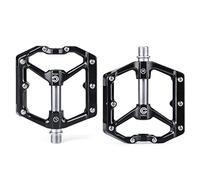 Pédales de vélo, Pédales ultralégères en alliage d'aluminium, roulement scellé de 9/16 pouces avec crampons, for vélo ville pliant route montagne, vtt BMX 380g