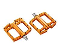 Pédales de vélo plates et larges à 3 roulements - Antidérapantes - Alliage d'aluminium - Pédales de montagne durables