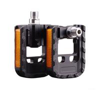Pédales de vélo pliables 1,4 cm | Corps en alliage d'aluminium avec bandes réfléchissantes, pour vélos électriques de montagne, roulement scellé léger
