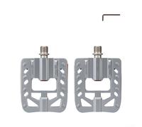 Pédales de vélo pliables compactes en aluminium antidérapantes pour le | Pliage en une touche, réduit la largeur, s'adapte aux sacs à dos, coffres de voiture, solution de rangement facile