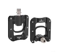 Pédales de vélo pliables en alliage d'aluminium avec filetage de 1,4 cm, roulements scellés contre l'eau et la poussière, 12 broches antidérapantes pour une meilleure stabilité sur les vélos pliants