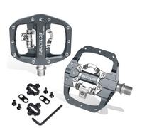 Pédales de vélo pour Shimano SPD 9/16'' Matériau Aluminium Type Pédales automatiques en aluminium Gris