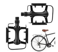 Pédales de vélo - Publié de vélo non en d'aluminium | Pédales de 2 pédales de vélo non slip | pour cyclisme, plateau léger de 14 mm | Repose-pieds pour velos