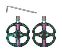 Pédales De Vélo Route Hautes Performances Plate-Forme en Alliage D'aluminium 3 Broches en Acier À Roulement Conception Antidérapante À Filetage Standard Pédales Vélo Antidérapantes avec