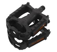 Pédales de Vélo Tout-Terrain en Plastique Noir, Légères et | Montage Rapide, Compatibilité Large, Paire Incluse, Format Plat, Usage Quotidien, Finition Noire