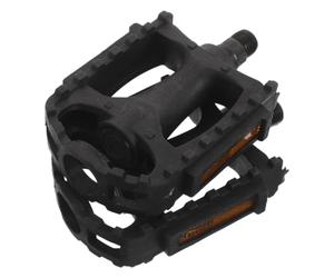 Pédales de Vélo Tout-Terrain en Plastique Noir, Légères et | Montage Rapide, Compatibilité Large, Paire Incluse, Format Plat, Usage Quotidien, Finition Noire