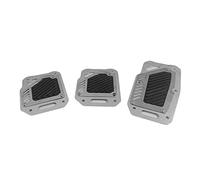 Pédales de Voiture 3 Pièces Universel Anti-Dérapant Kit de Couverture de Pédale d'Embrayage Remplacement pour Toutes les Voitures Noir
