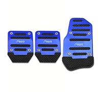Pédales de Voiture Anti Dérapant Pédale Universelle Antidérapante En Aluminium, Compatible Avec Benz T4 Q5 Renault Scenic 2 Volvo S90 Vauxhall Corsa, Fiat Bravo(MT blue)