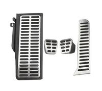 Pédales de voiture AT MT en acier inoxydable Compatible Pour les pédales de frein d'accélérateur VW Beetle Coccinelle Maggiolino Fusca A5 2011-2019(4 PCS)