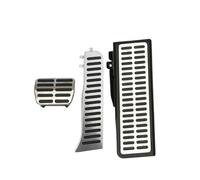 Pédales De Voiture LHD Pour Tiguan 2009-2016 AT MT Couvre-pédales De Frein À Gaz, Repose-pieds Accessoires En Acier Inoxydable Pièces Rechange(AT)