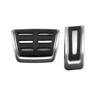 Pédales de voiture Pour Octavia Pour A7 Pour Skoda Pour Seat Leon 5F MK3 LHD Couvre-pédale(AT 2 PCS)