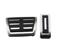 Pédales De Voiture pour VW pour Multiva pour Transporteur pour T5 T6 T7 Pédales De Voiture en Acier Inoxydable sans Perçage Frein D'accélérateur at MT Protecteur Pédales Voiture(2PCS)