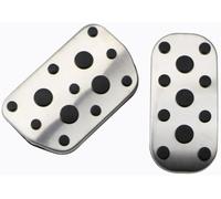 Pédales de voiture universelles Pédales de voiture pour Toyota C-HR 2019-2016 AT Pad Fuel Gas Brake Repose-pieds en acier inoxydable